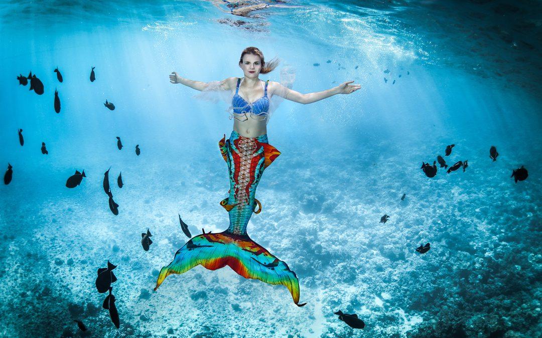 Unterwasser-Fotoshooting Fantasybearbeitung