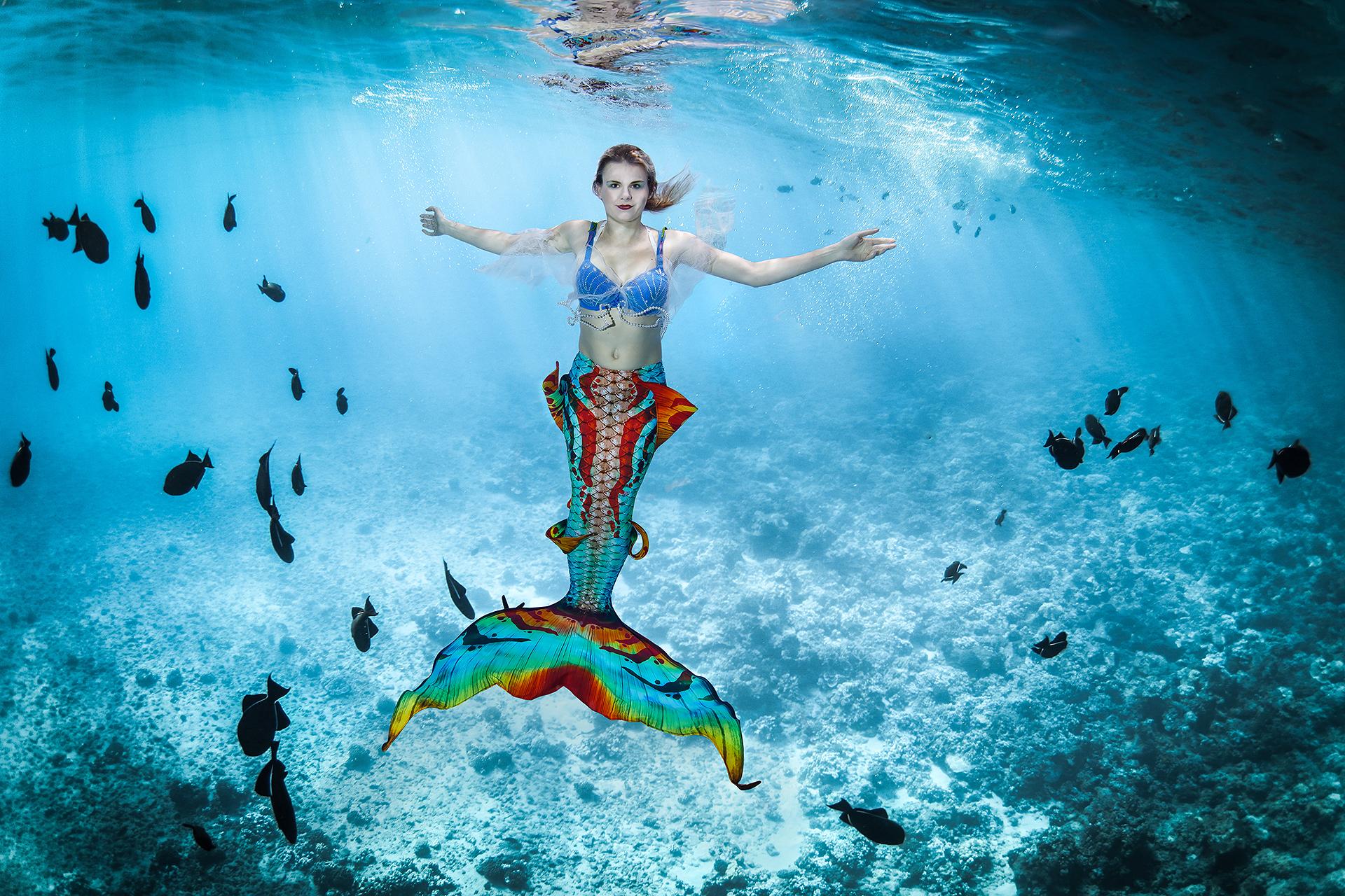 Fantasy UnterwasserFotoshooting swimolino mermaiding Schwimmkurse
