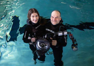 Unterwasserfotografen der Meerjungfrauenschule swimolino